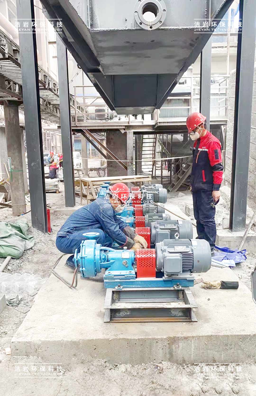 石灰消化器湿法除尘项目紧锣密鼓安装中，上海洁岩助力水城钢铁烧结系统超低排放改造
