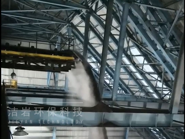 江苏钢铁厂C型料库干雾抑尘系统 